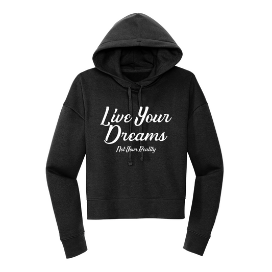 LYDNYR - Ladies Crop Hoodie (Black)