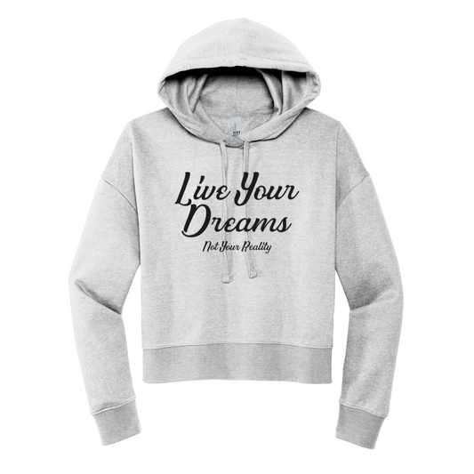 LYDNYR - Ladies Crop Hoodie (Grey)