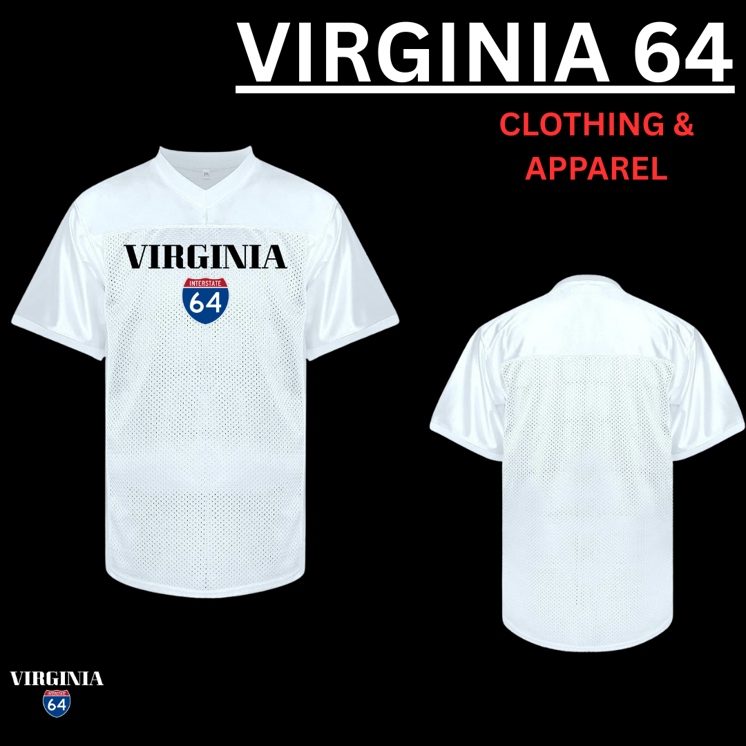 Virginia 64 Football Jersey (Made in VA) (Unisex)