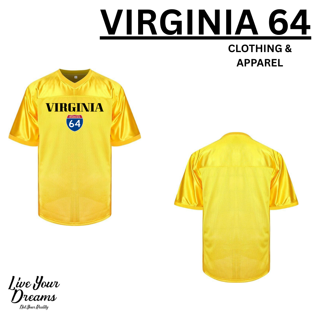 Virginia 64 Football Jersey (Made in VA) (Unisex)